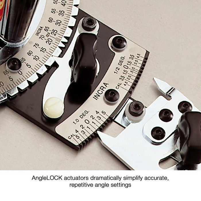 Incra Miter 5000 Deluxe Crosscut Sled System with Metric Adjustable Fence in use on a table saw