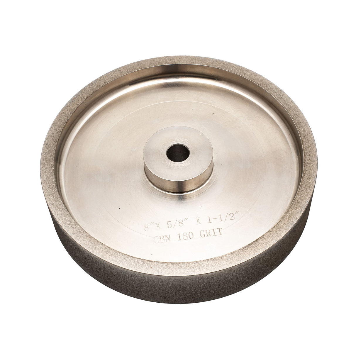 Sherwood CBN Grinder Wheel 200 x 40mm for Slow Speed Grinders, close-up view of durable CBN grinding surface
