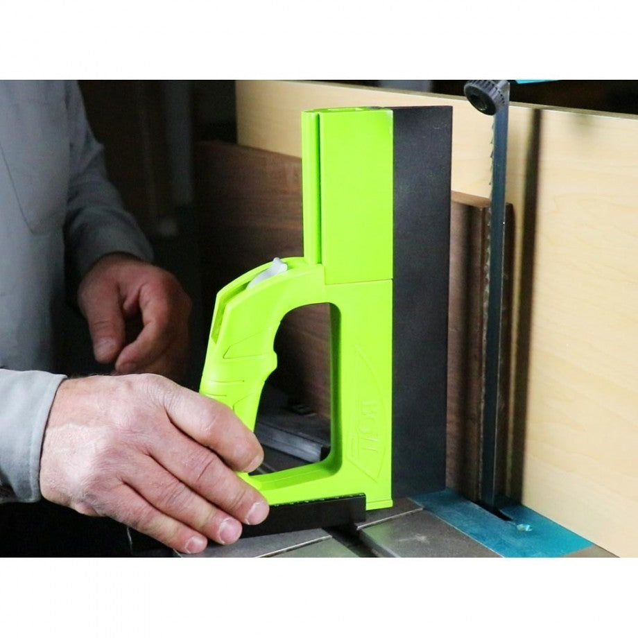 BOW Products Bandsaw GuidePRO Complete Featherboard Set in use on woodworking project