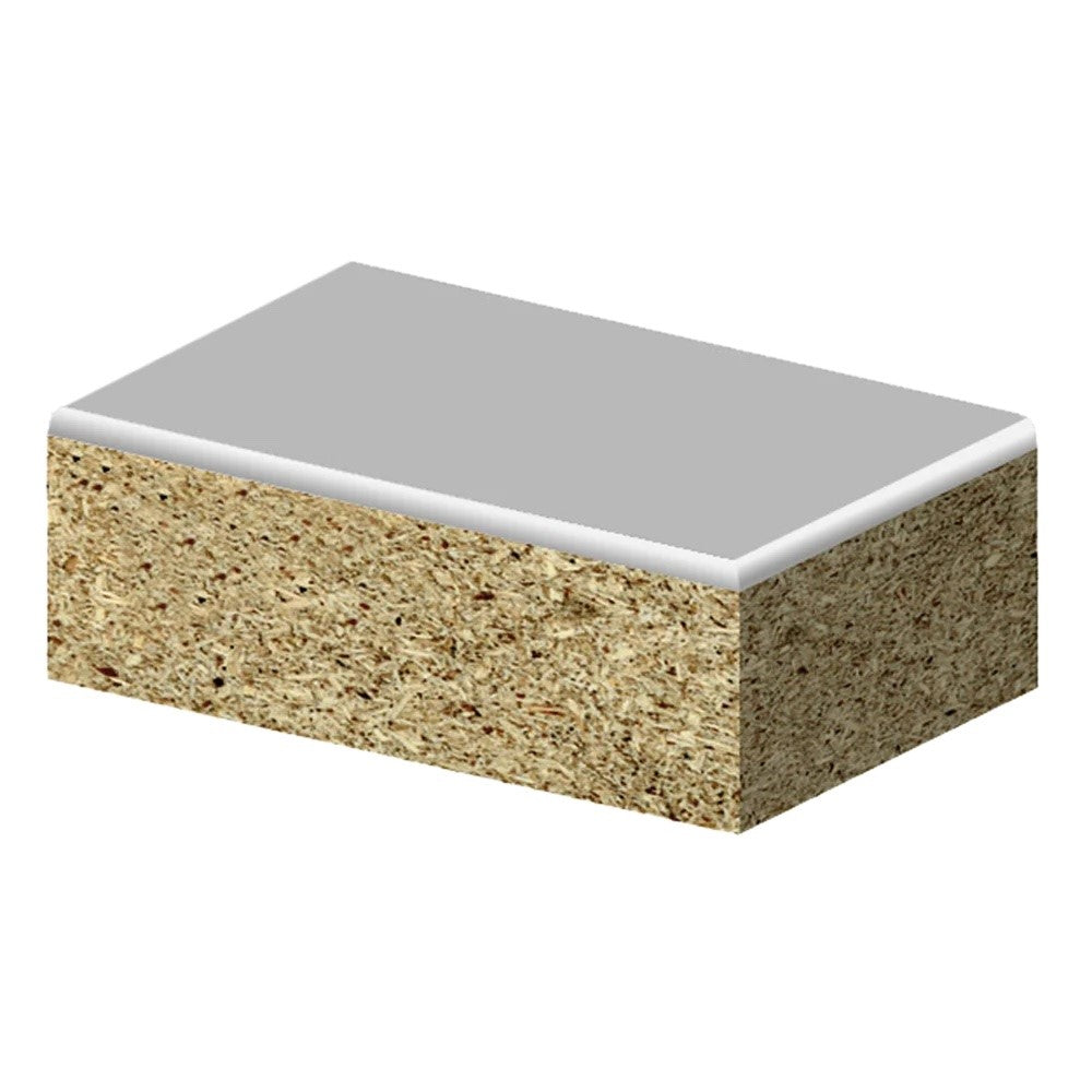 Freud Laminate Flush Trim Router Bit 1.6mm Radius 1/4in Shank in use, creating smooth rounded edges on laminates