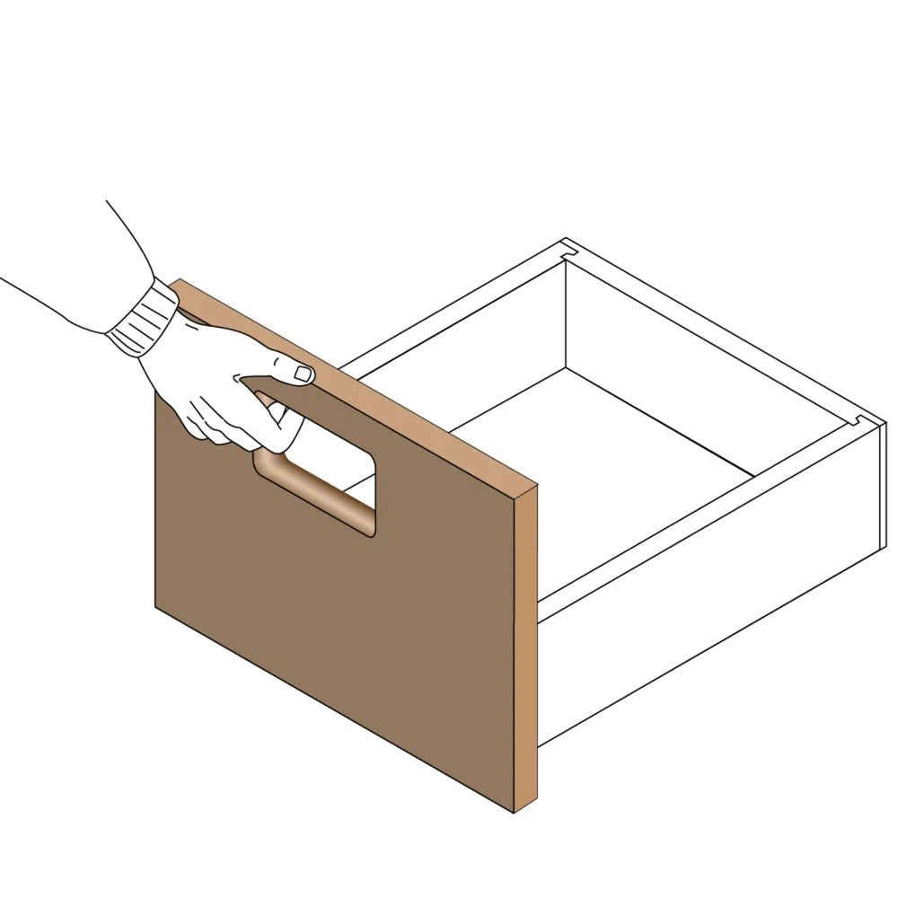 Freud Radius Convex Edge Router Bit in use, creating a gently rounded edge on woodworking project