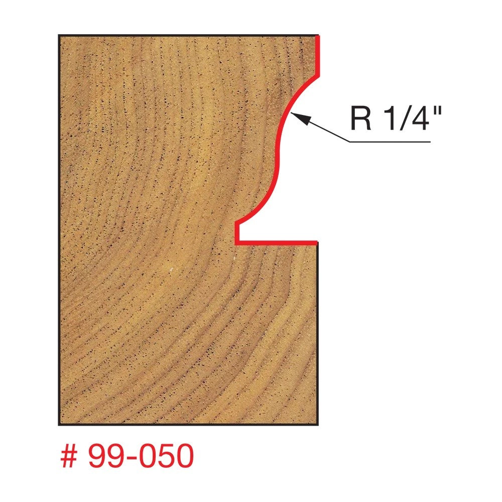 Freud Window Sash & Rail Router Bit 99-050 in profile, ideal for building divided lite window sashes