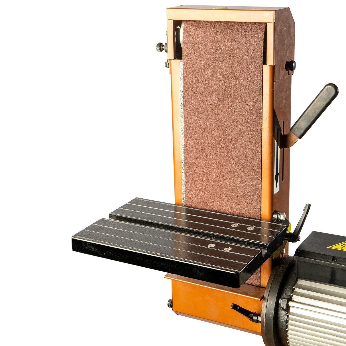 Sherwood 6 x 12in Belt and Disc Sander with Cabinet Stand in workshop setting