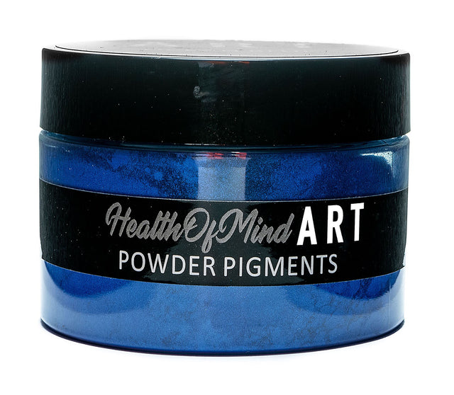 Ocean Blue Pearlescent Mica Powder for Epoxy Resin - 50g - Health of Mind Art