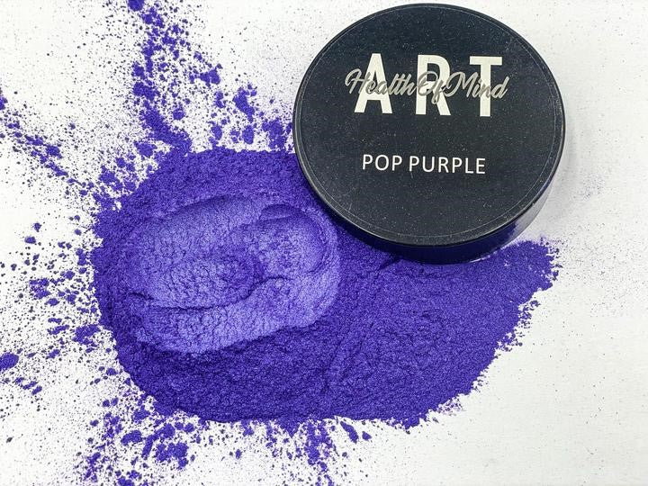 Purple pearlescent mica powder for epoxy resin, ideal for large pours like river tables. High-grade Australian woodworking tool
