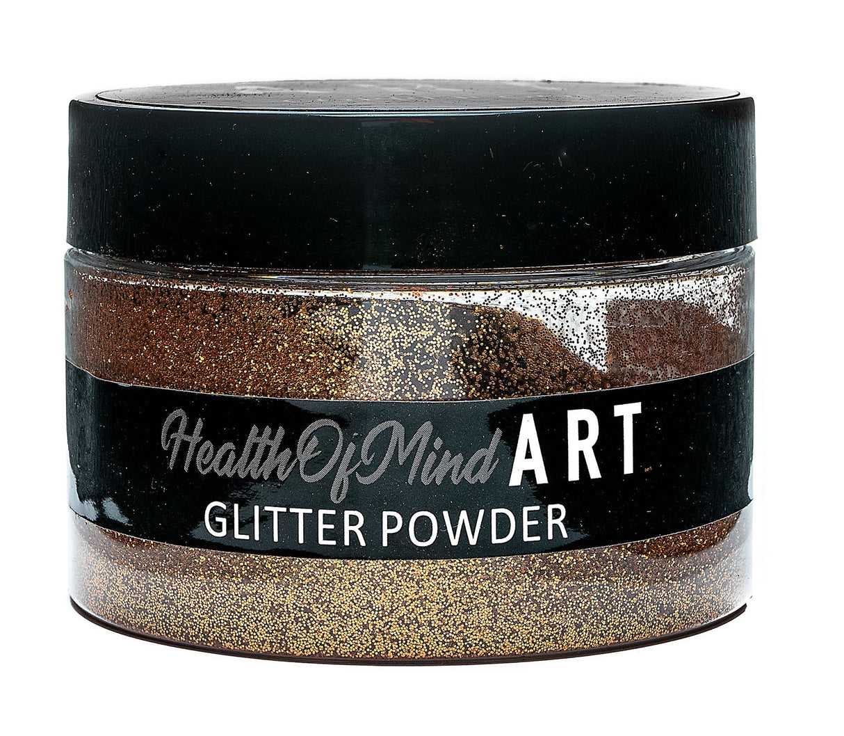 Health of Mind Art Copper Gold 50g Metallic Glitter Powder for Epoxy Resin - Sparkling metallic finish for resin art