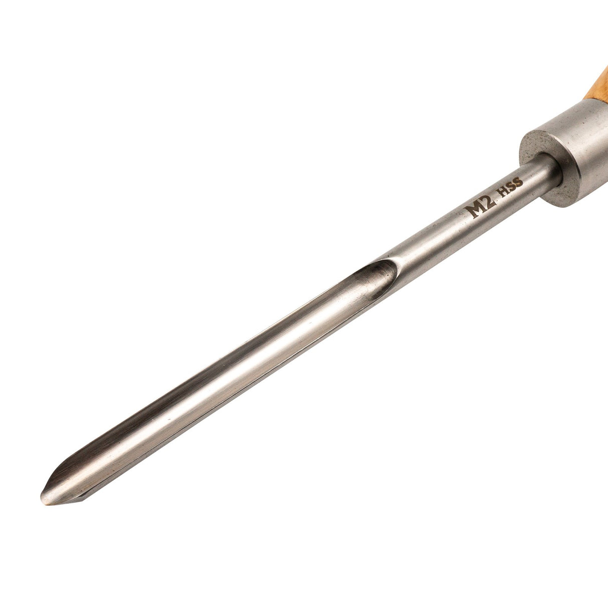 Torquata 10mm Spindle Gouge Chisel in M2 HSS, ideal for woodturning coves, beads, and curves