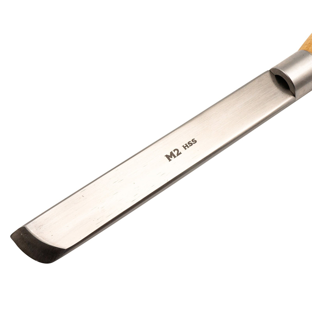 Torquata 25mm Skew Chisel with Rolled Edges & Radius Grind, ideal for woodturning smooth finishes, vee-grooves, and beads