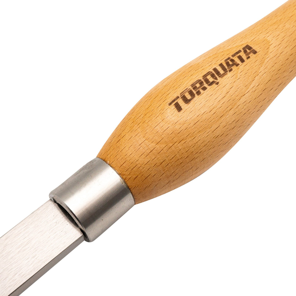 Torquata 19mm Square Nose Scraper Chisel in action, ideal for woodturning bowls and flat surfaces
