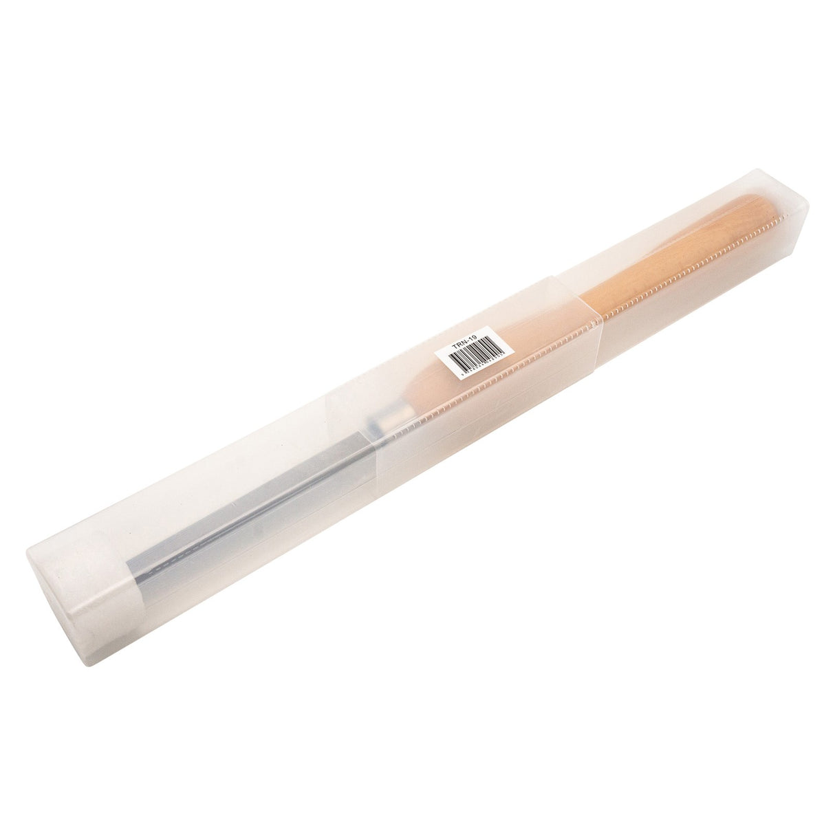 19mm round nose scraper chisel in action on a wooden bowl interior