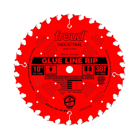 Freud Glue Line Rip Cut Circular Saw Blade, 254mm diameter, 30 teeth, for smooth heavy-duty ripping in timber and composites