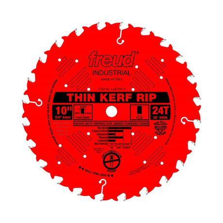 Freud Heavy-Duty Thin Kerf Rip Saw Blade 254mm Diameter - Versatile blade for precise woodcutting
