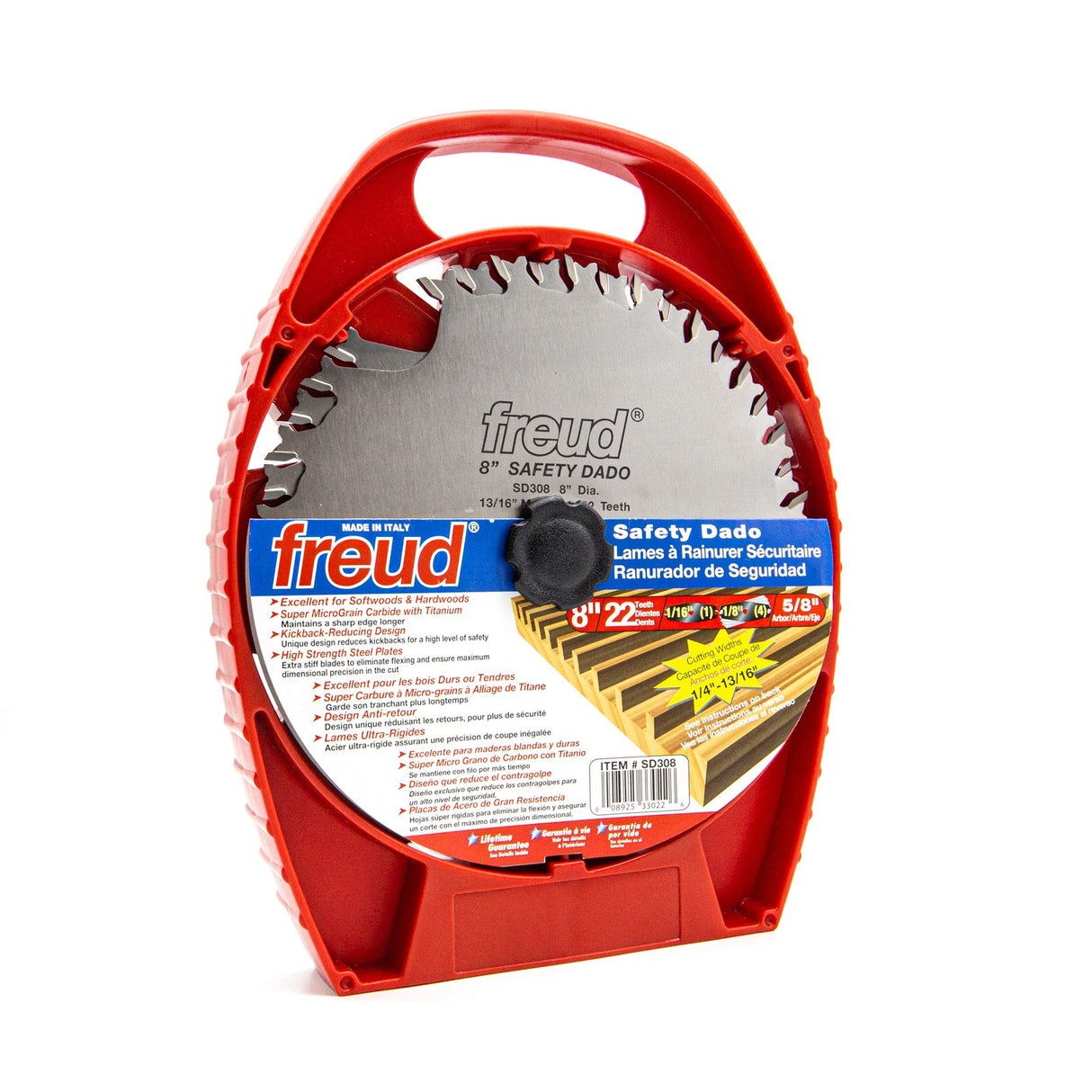 Freud 8in Safety Dado Set for precise dado cuts in woodworking