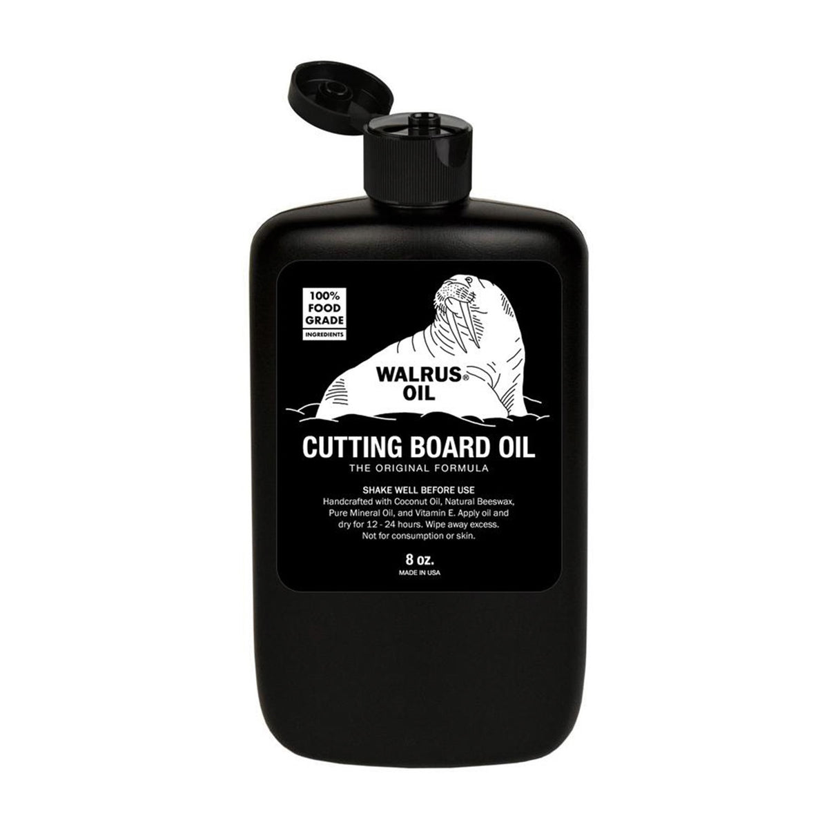 Walrus Oil Cutting Board Oil - Wooden chopping board maintenance oil in a stylish bottle