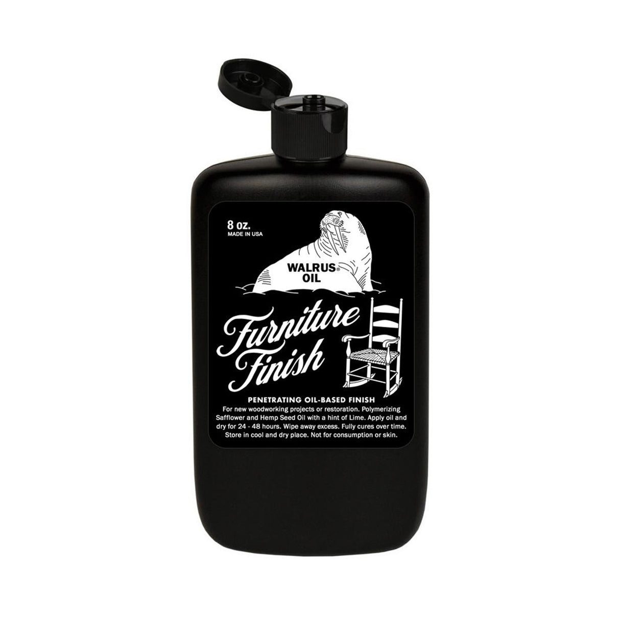 Walrus Oil Furniture Finish Danish Oil in action on hardwood furniture