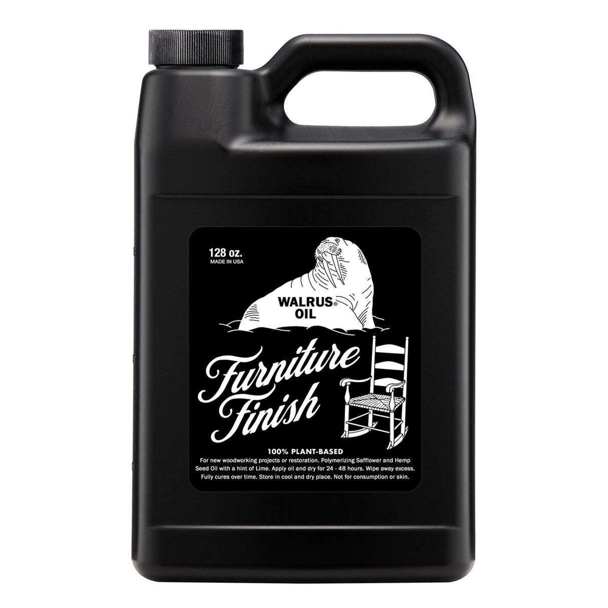 Walrus Oil Furniture Finish Danish Oil bottle with packaging