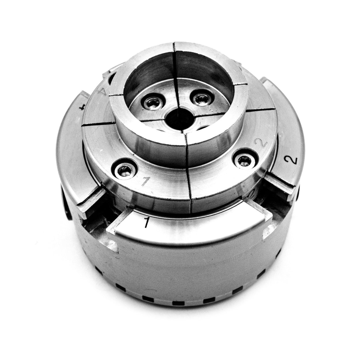 Torquata 75mm Mini Scroll Chuck with Dovetail Jaws for precise woodturning