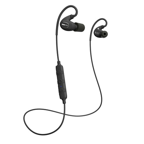 ISOtunes PRO 2.0 Matte Black Bluetooth Noise-Isolating Earbuds - angled view