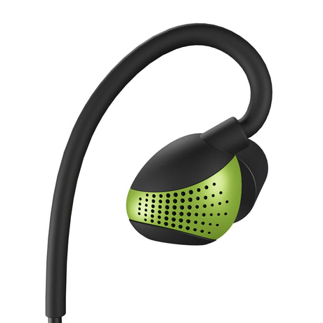 ISOtunes PRO Aware Bright Green Bluetooth Noise-Isolating Earbuds with Aware Technology in workshop setting