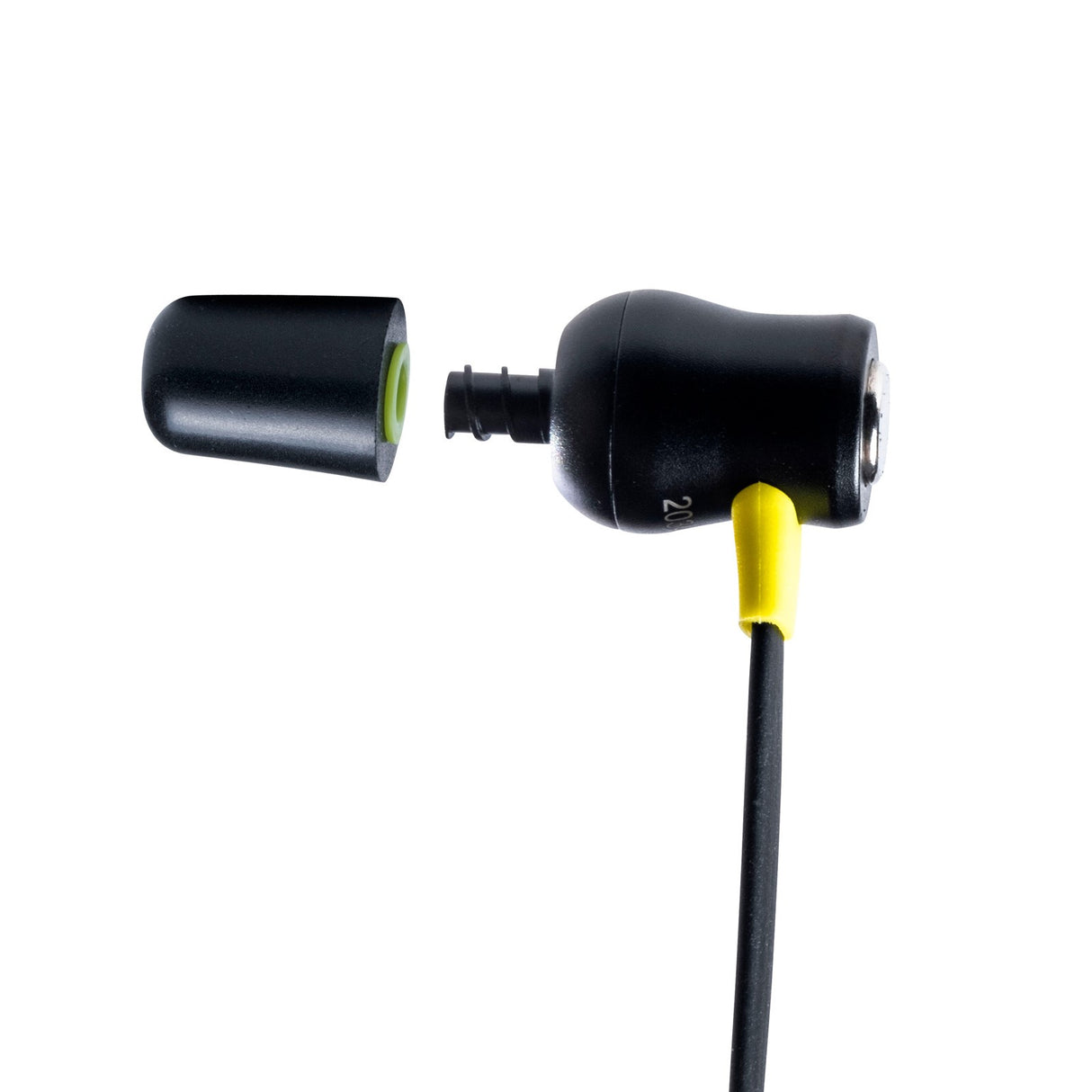 ISOtunes XTRA 2.0 yellow and black Bluetooth earbuds for woodworking