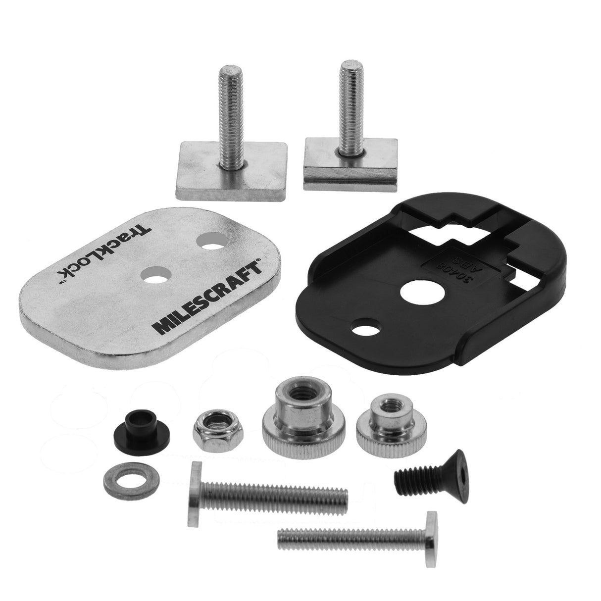 Milescraft TrackLock T-Track Clamp Base Conversion Kit on white background