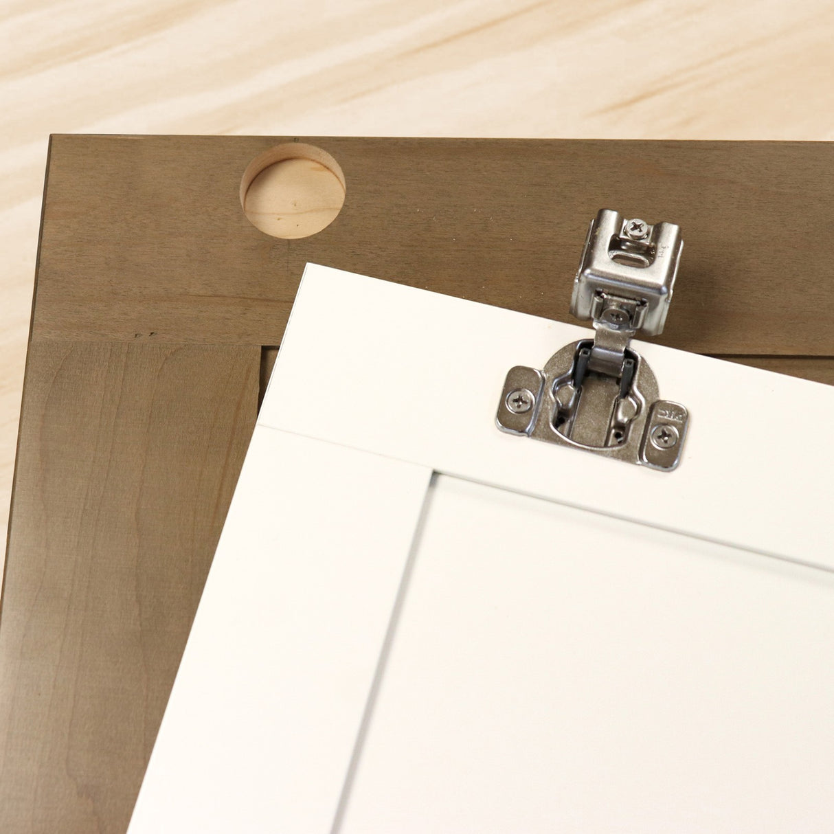 Milescraft Euro Hinge Jig in use for precise door hinge installation