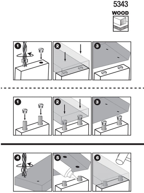 Milescraft Imperial Dowel and Tenon Centre Set, marking centre locations accurately for dowel holes and pins on joining board