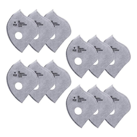 RZMask F1 Active Carbon Replacement Filter for Woodworking - 12 Pack