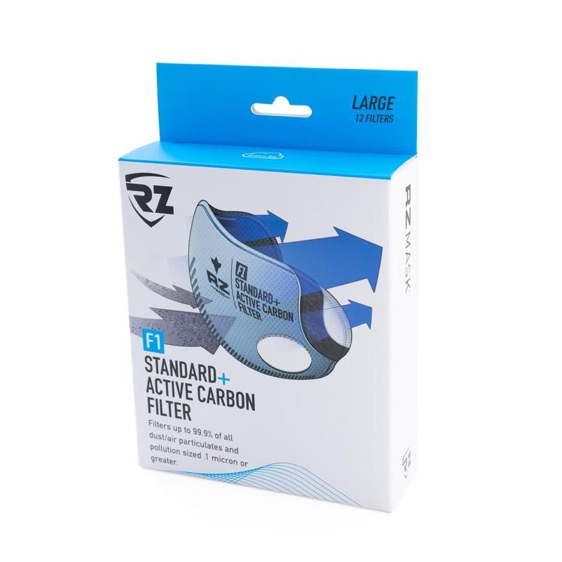 RZMask F1 Replacement Filter Active Carbon - 12 Pack detail view