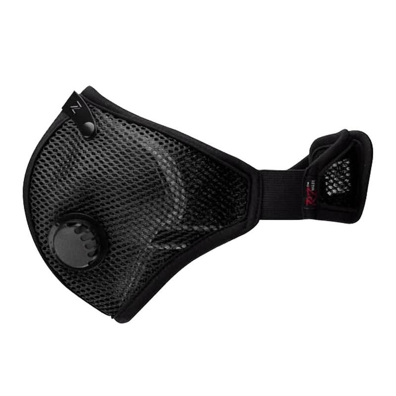 RZMask M2 Dust Face Mask in Black - Highly breathable mesh design for woodworking in hot and dusty workshops. Choose filter size
