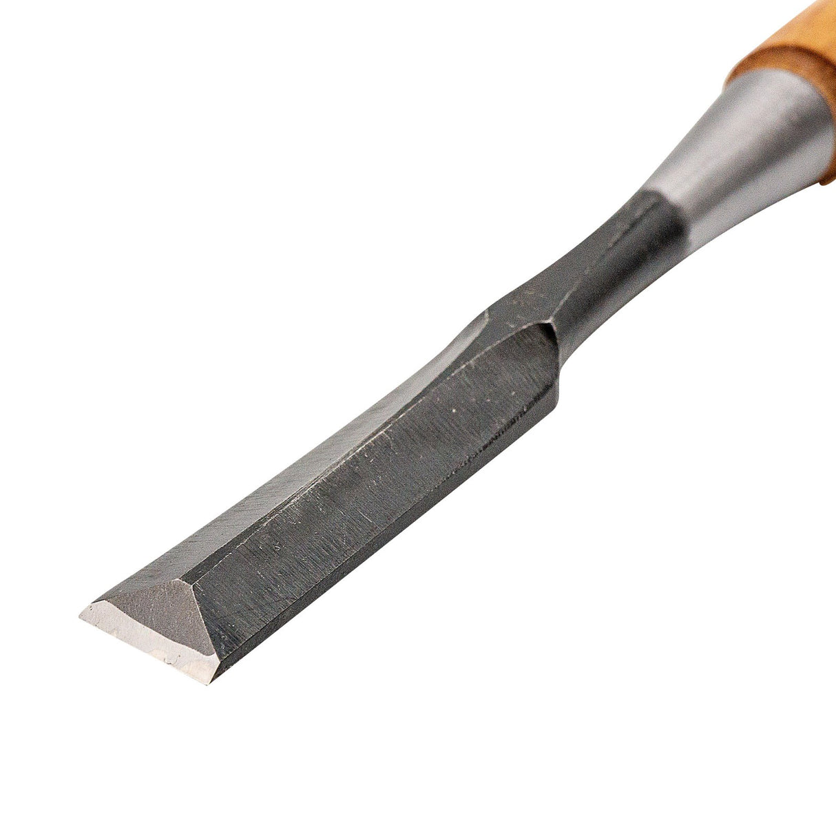 21mm Ioroi Japanese Umeki Oire Nomi Chisel with Red Oak Handle, showcasing intricate craftsmanship and ergonomic design