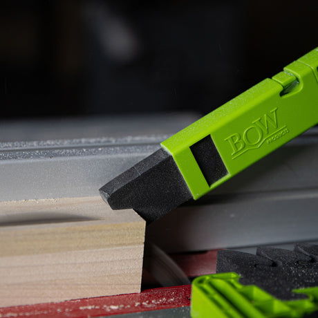 BOW Products PushPRO Mini Push Stick with Reversible EVA Tip, high-density foam for woodworking directional control