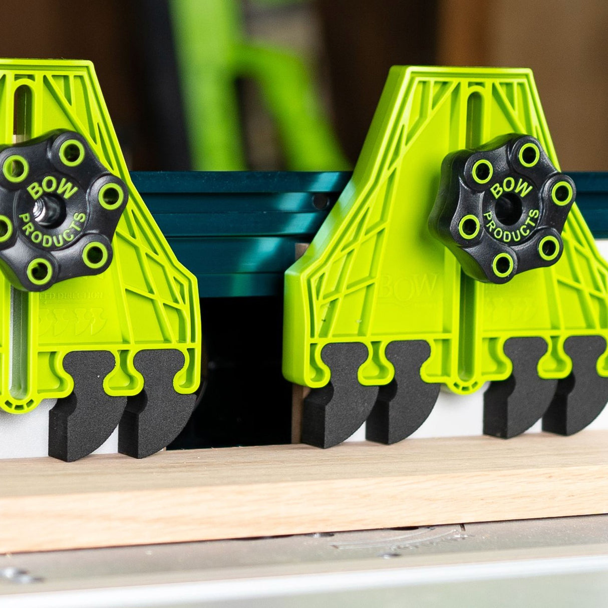 BOW Products FencePRO Featherboard EVA Feathers stackable for woodworking safety on fence