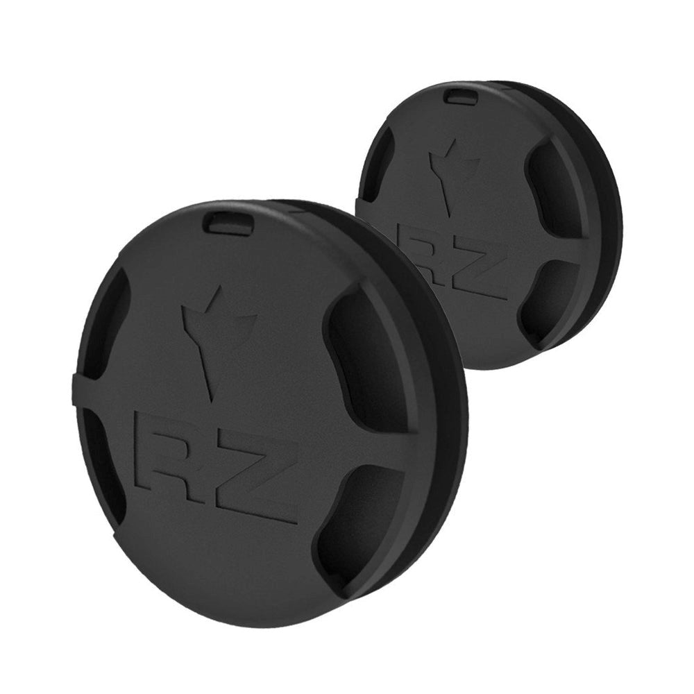 RZMask Black Exhalation Valves for M2.0 and M2.5 Dust Masks - Close-up of RZ Valves in black colour