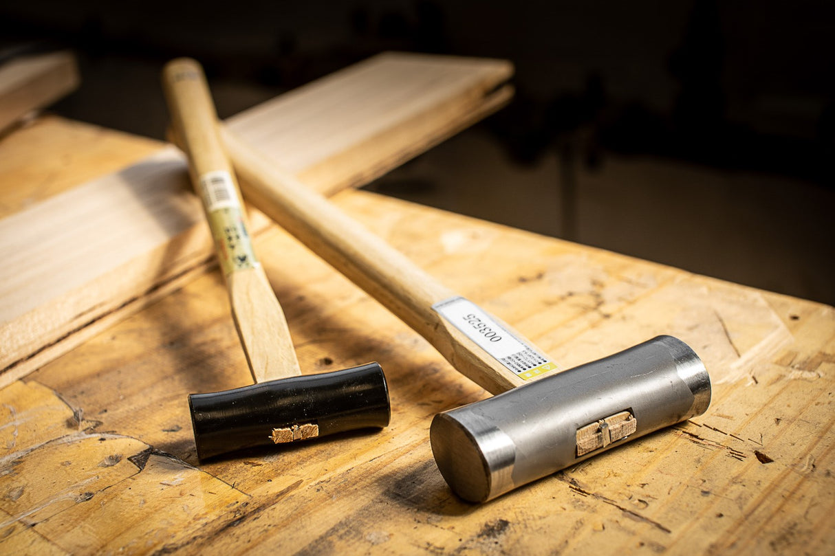 Two Maru Genno Artisan Hammers by Susa Seisakusho, essential for hand tool woodworking