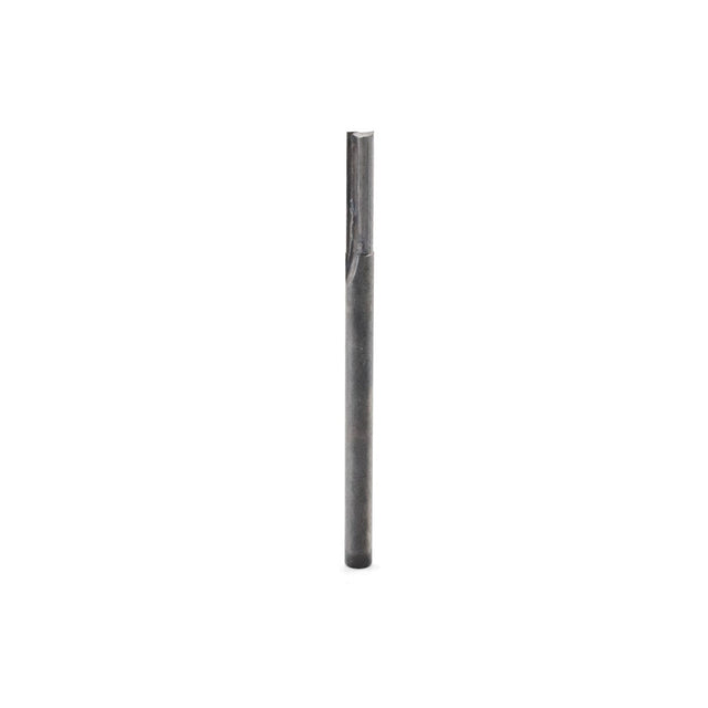 Torquata Twin-Flute Straight Cut CNC Router Bit 3.1mm Diameter 20mm Cutting Height - Top view showing solid carbide quality