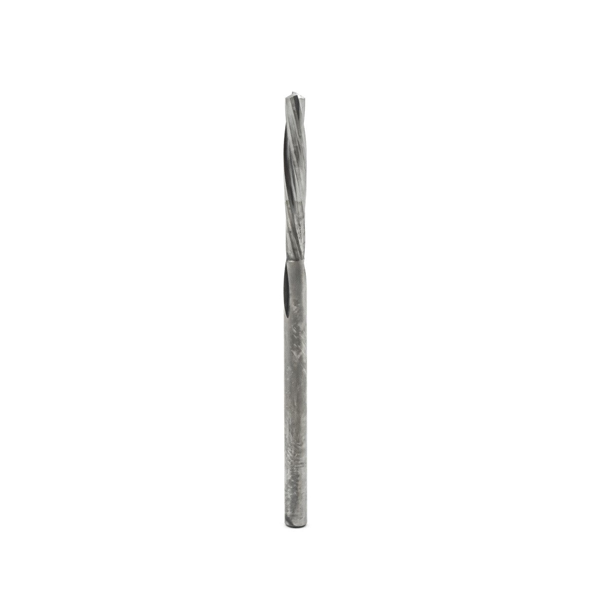 Torquata Twin-Flute Spiral Downcut CNC Router Bit, solid carbide, 1/8in shank, ideal for plastics and non-ferrous materials