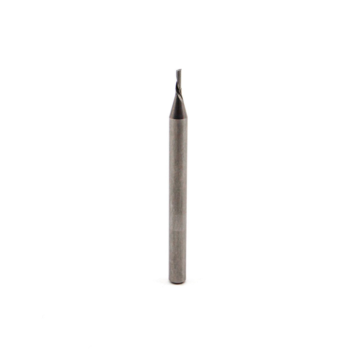 Torquata 1.5mm single-flute upcut spiral solid carbide CNC router bit for plastics and non-ferrous materials