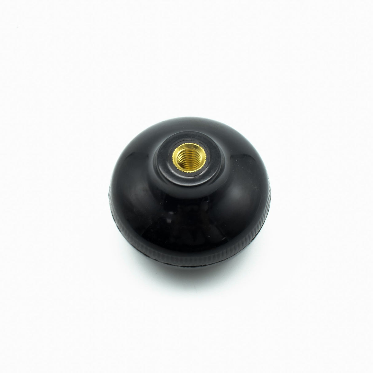 Round knob for 5/16in T-Track bolts by Torquata, ideal for clamping, fences, and jigs, shown from above