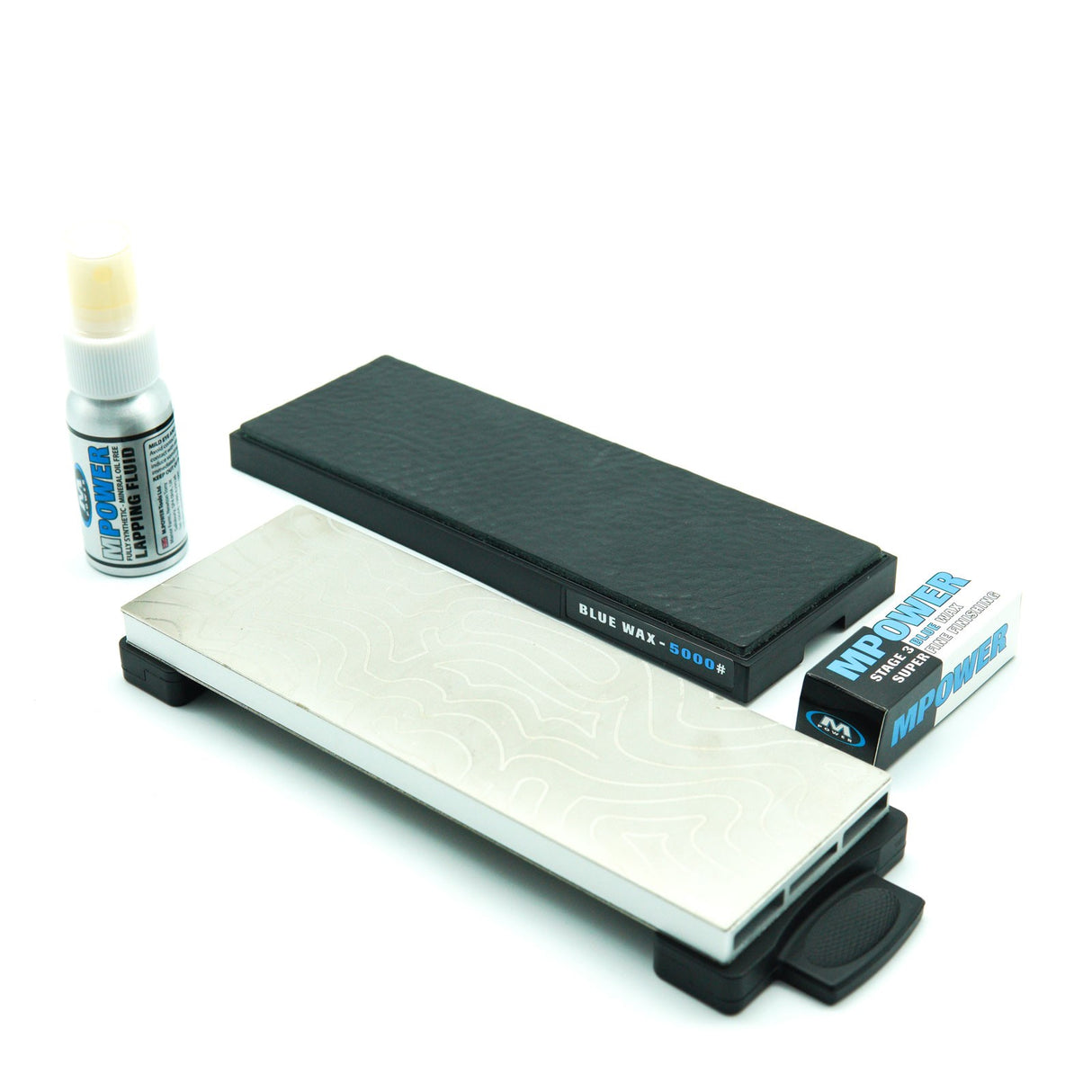 MPOWER 300/1200 Grit Double-Sided Diamond Sharpening Stone Set in Complete Kit