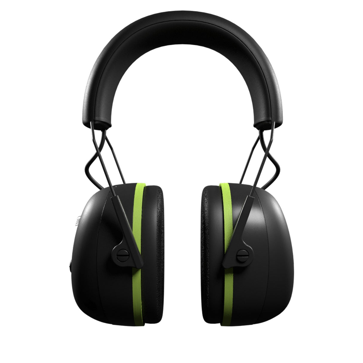 ISOtunes Air Defender Bluetooth Earmuffs in Black/Green - Over-ear design for comfortable hearing protection with Bluetooth connectivity