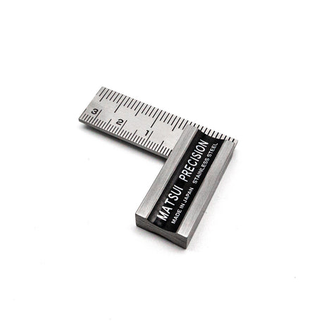 Matsui 50mm Stainless Steel Precision Square Metric & Kakume Scales from an Australian woodworking tools store
