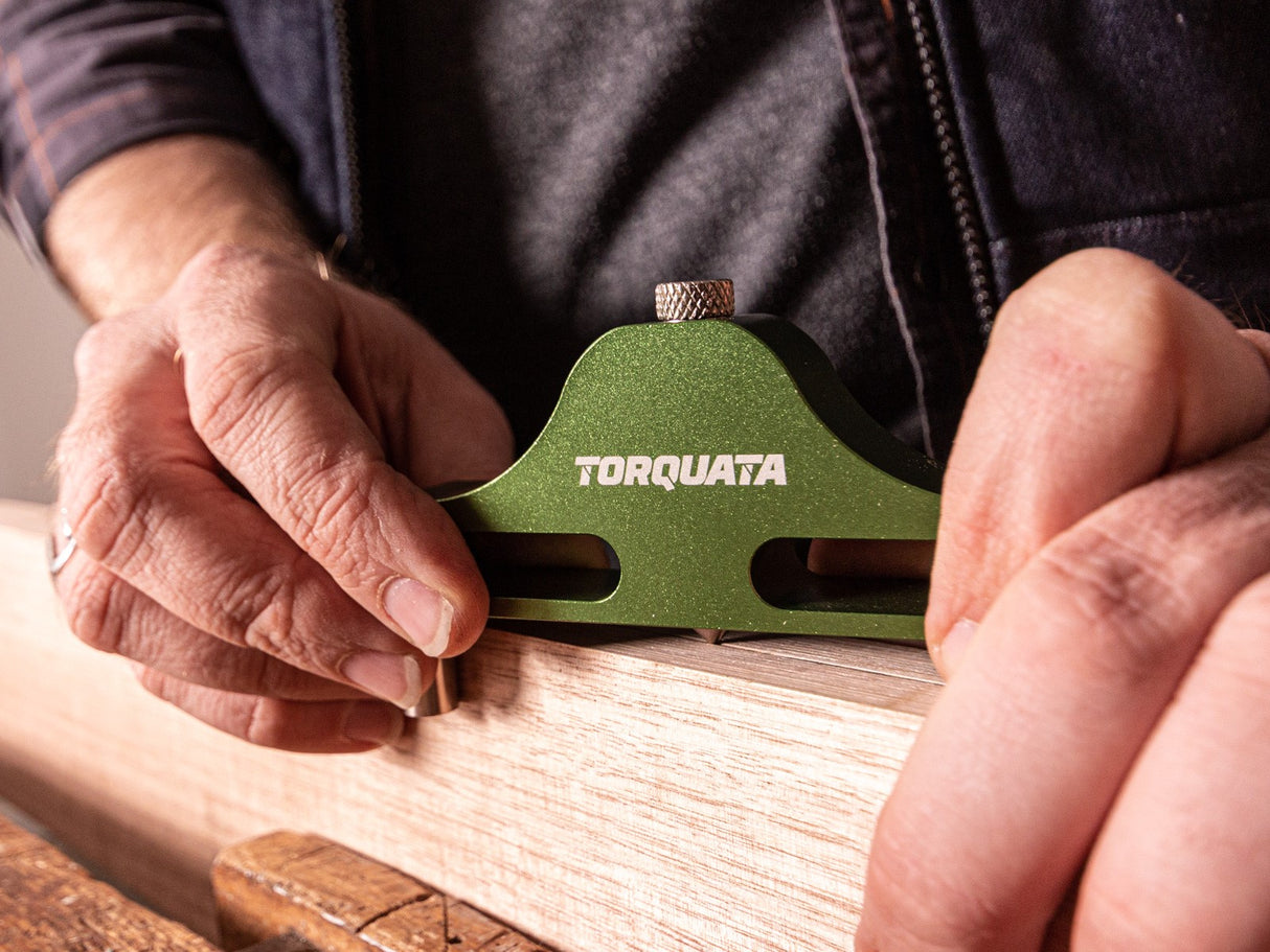 Torquata Centre Finder Marking Gauge tool showing durable aluminium alloy construction