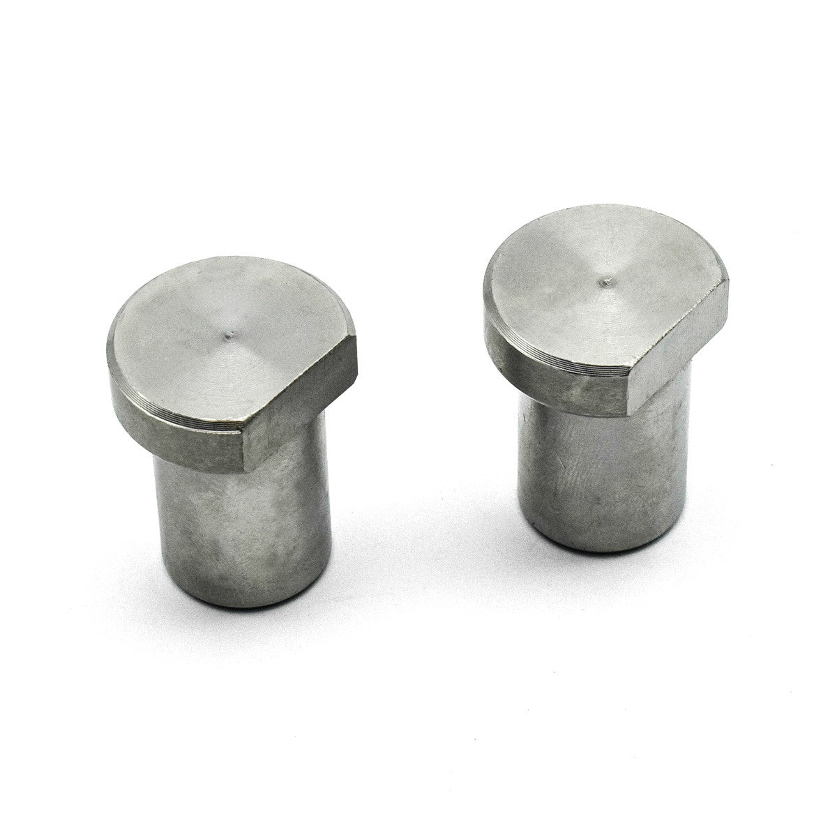 Pair of 20mm stainless steel Torquata Bench Dogs, essential for woodworking enthusiasts and professionals