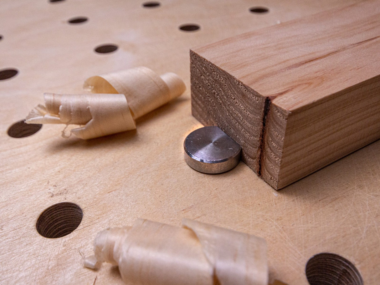 Torquata Bench Dog 20mm Stainless Steel, Pack of 2, for woodworking enthusiasts and professionals