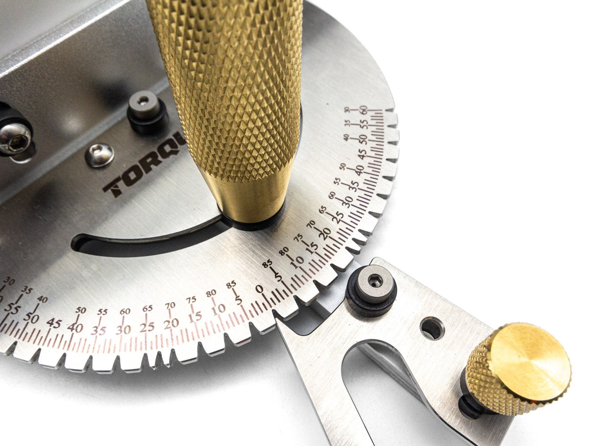 Torquata Mitre Guide with Aluminium Fence and Box Joint Accessory - Precision woodworking tool for crosscuts and box joinery