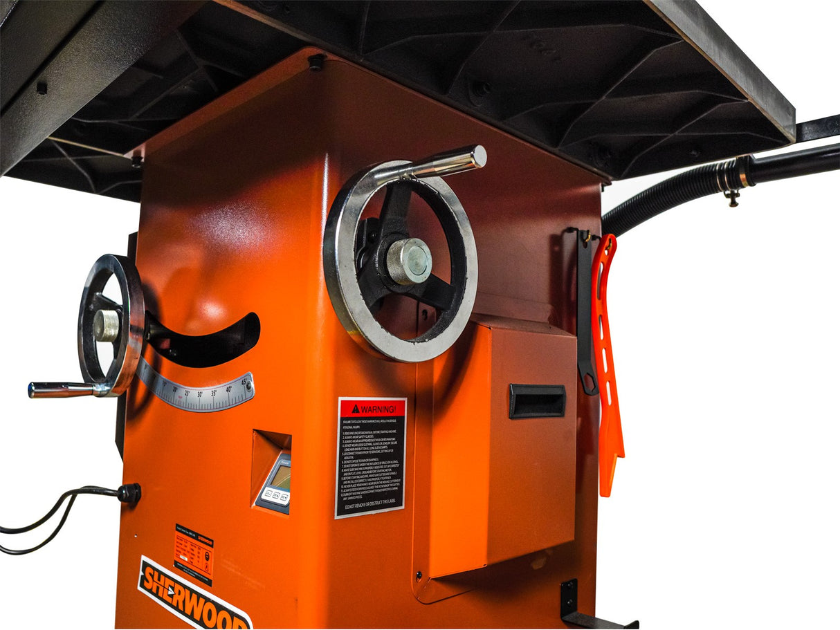 Sherwood 12in Cabinet Table Saw with 30in Fence Rails in Australian woodworking store