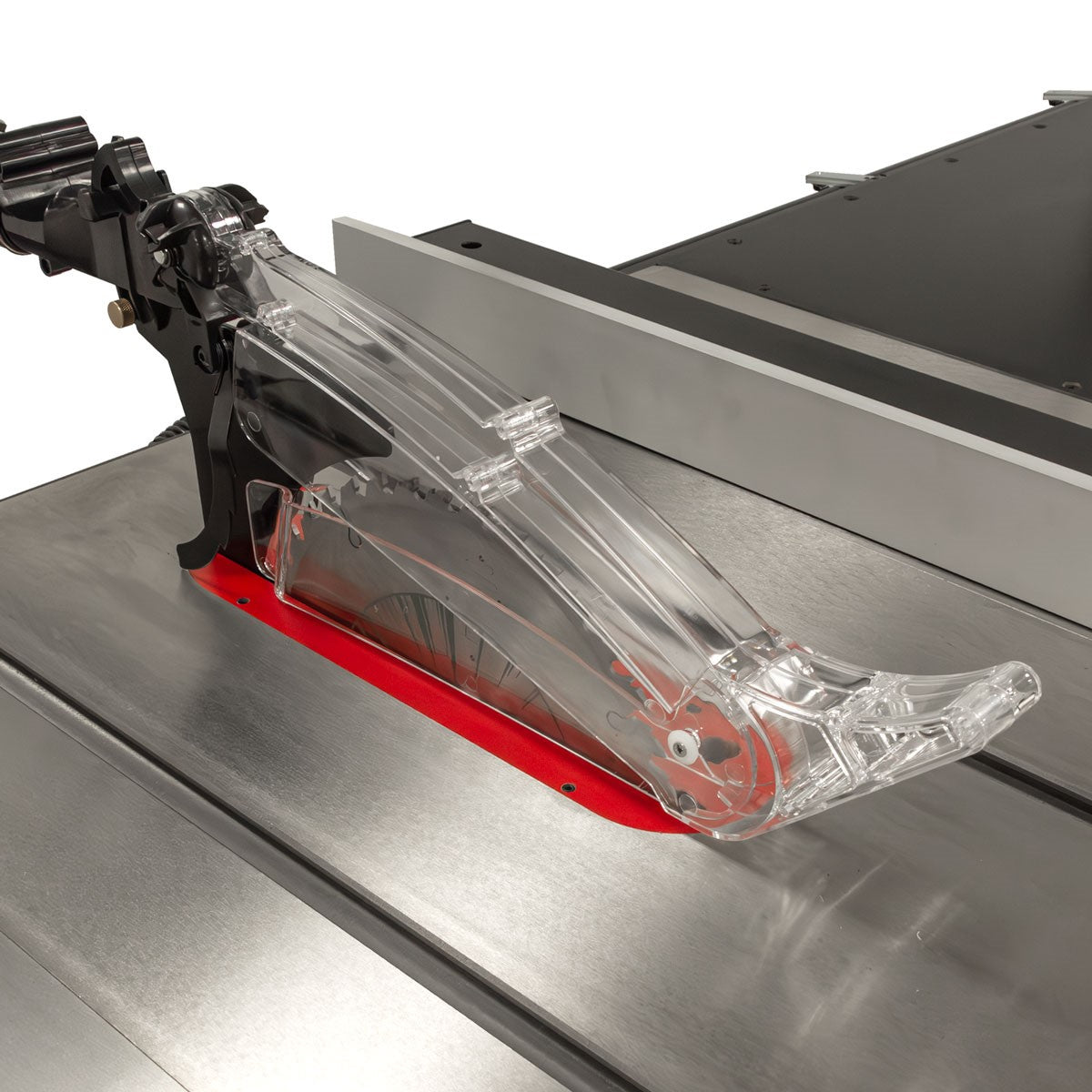 Sherwood 12in Cabinet Table Saw with 50in Fence Rails on Cast Iron Table, ideal for serious woodworkers and enthusiasts