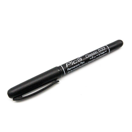 Pica Classic 533 Fine Nib Permanent Marker Pen on white background