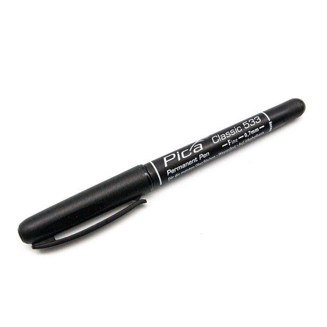 Pica Classic 533 Fine Nib Permanent Marker Pen on white background